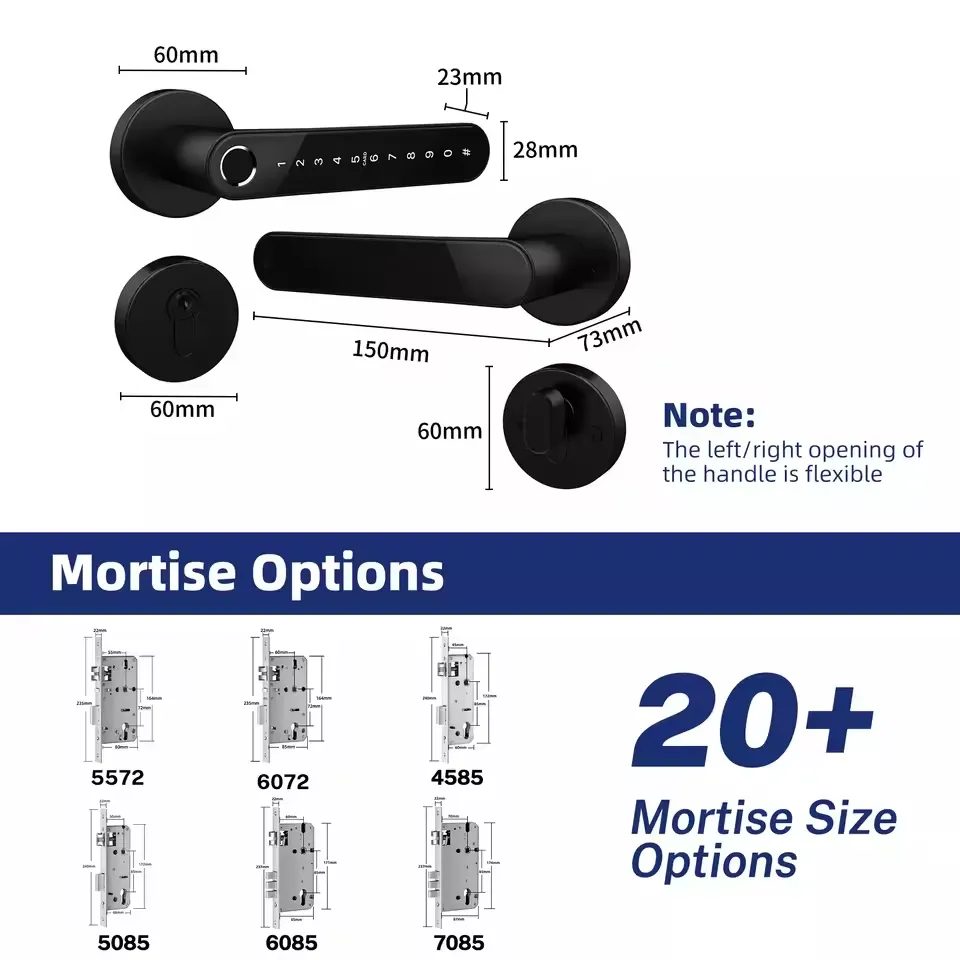 Inteligentna klamka Keyflow N33 - obrazek 2